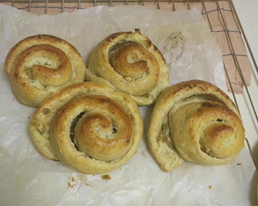 提子奶酪面包卷（全麦版）