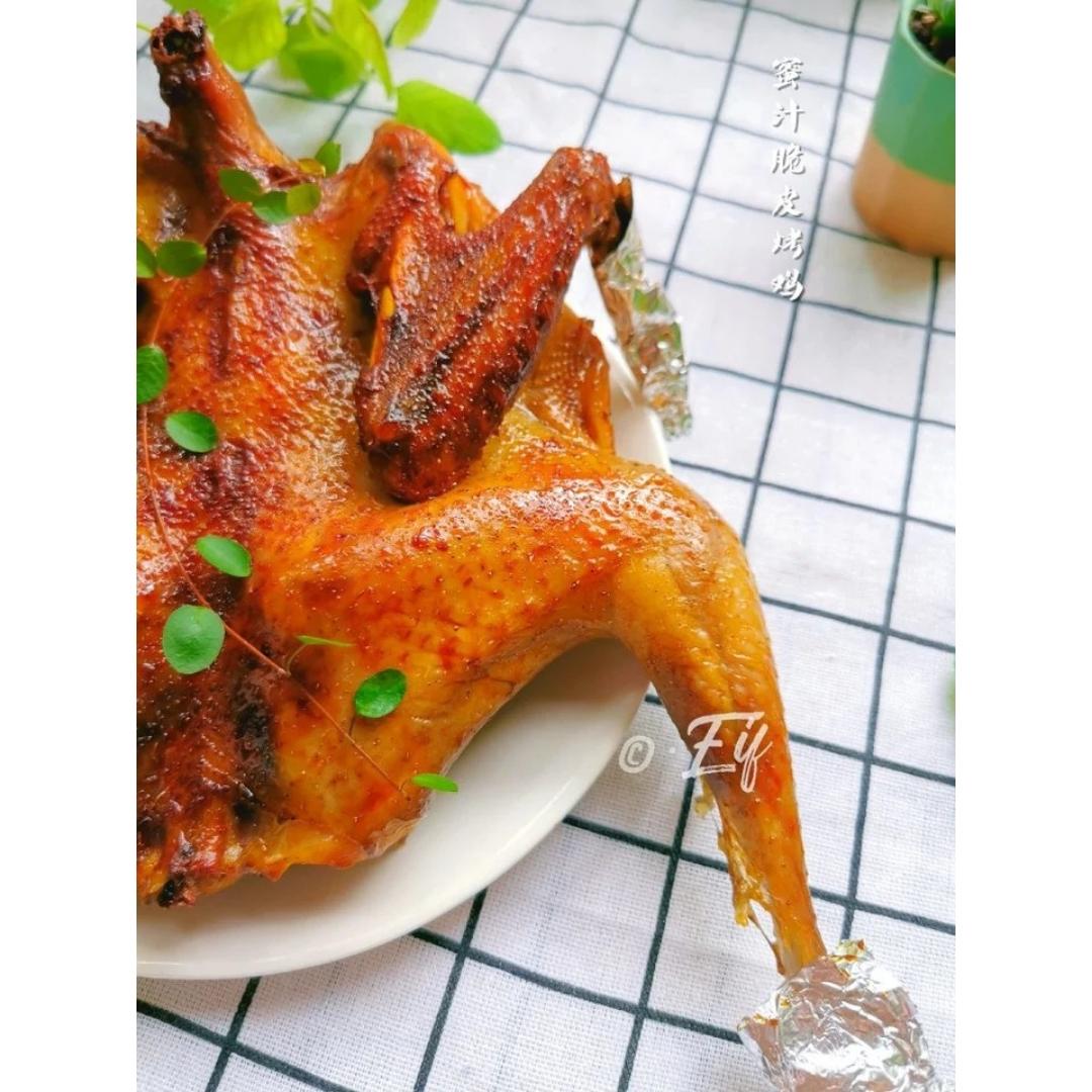 吾食人间烟火做的蜜汁脆皮烤鸡(烤箱)