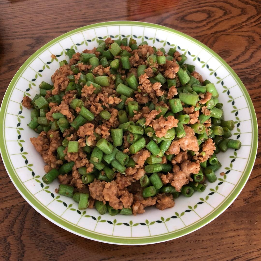 碎豆角肉末