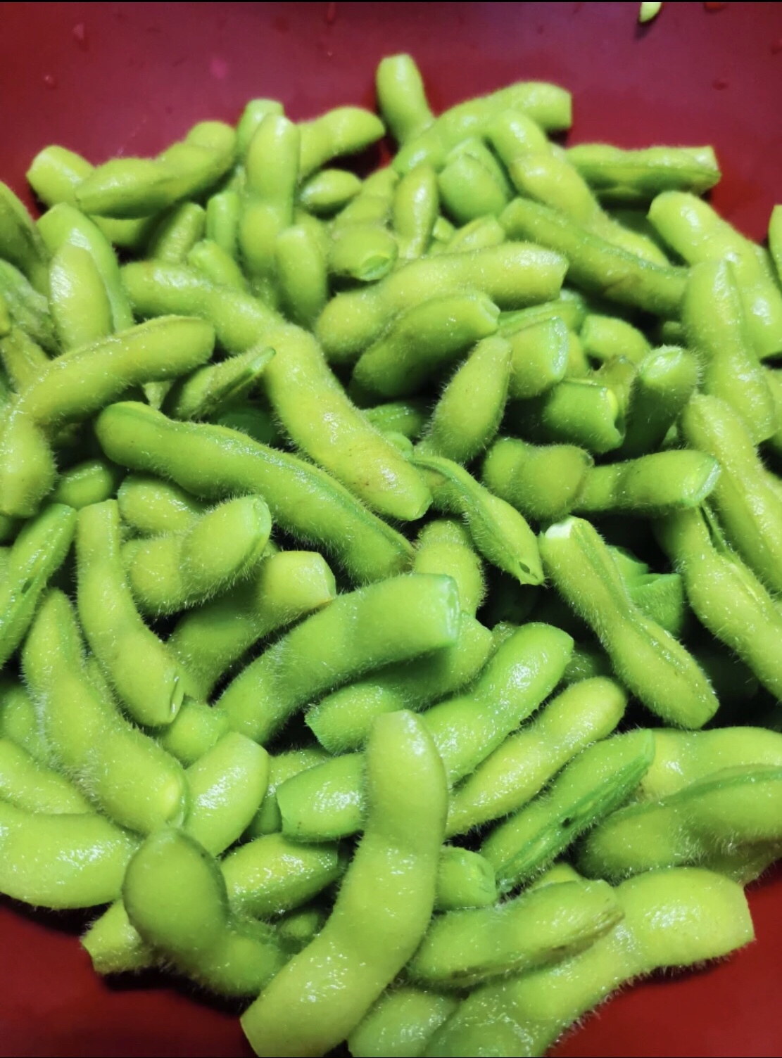 酒糟毛豆(marinated green soybean)的做法