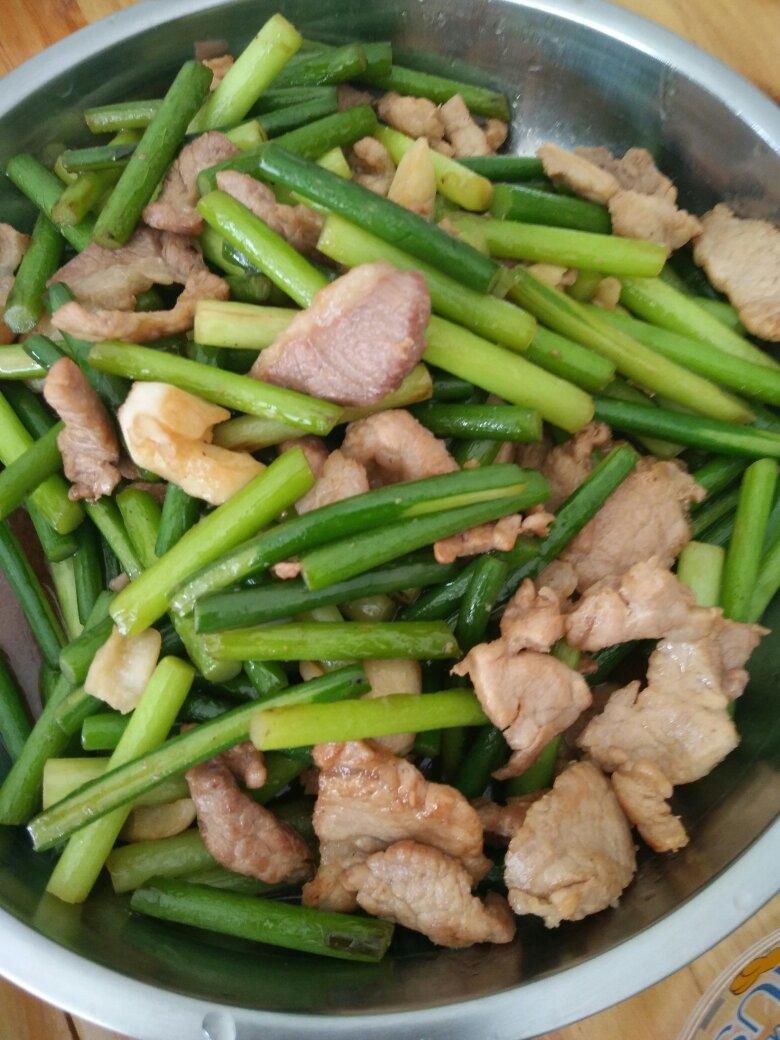 蒜苔炒肉