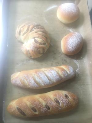橄榄包，卡仕达包，豆沙面包的做法 步骤15