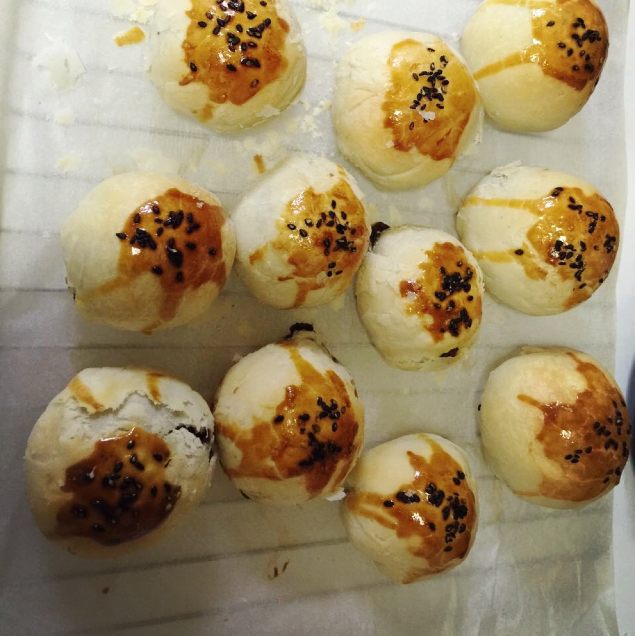 自制栗蓉蛋黄酥