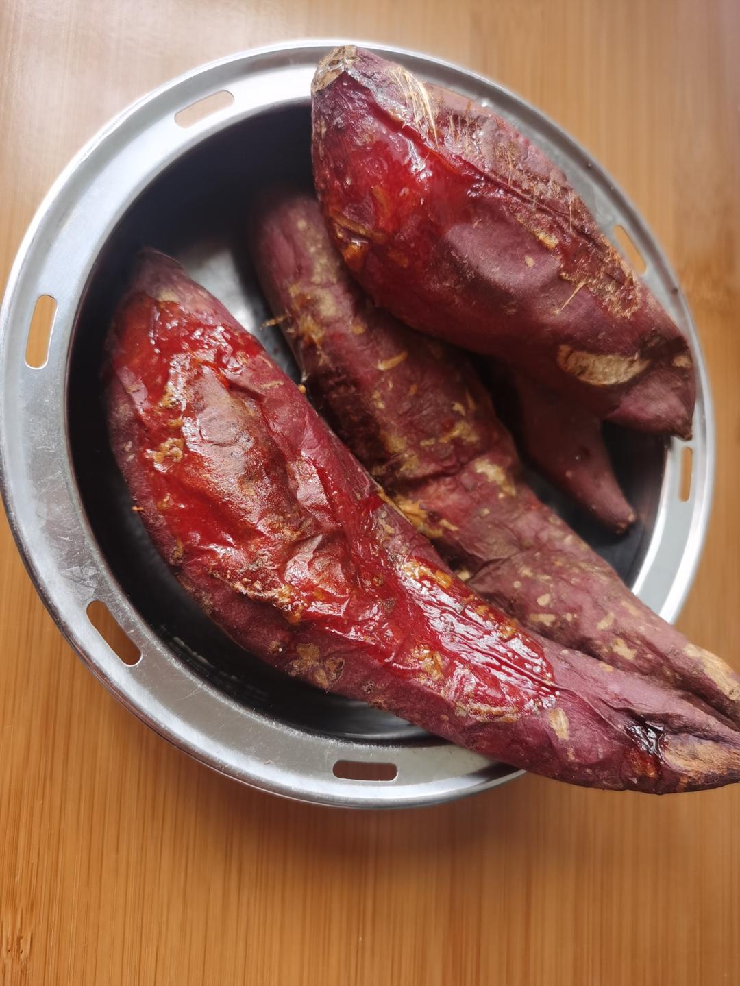 【糯唧唧的烤红薯】糖油四溢皮肉分离外糯里嫩吸溜着吃！