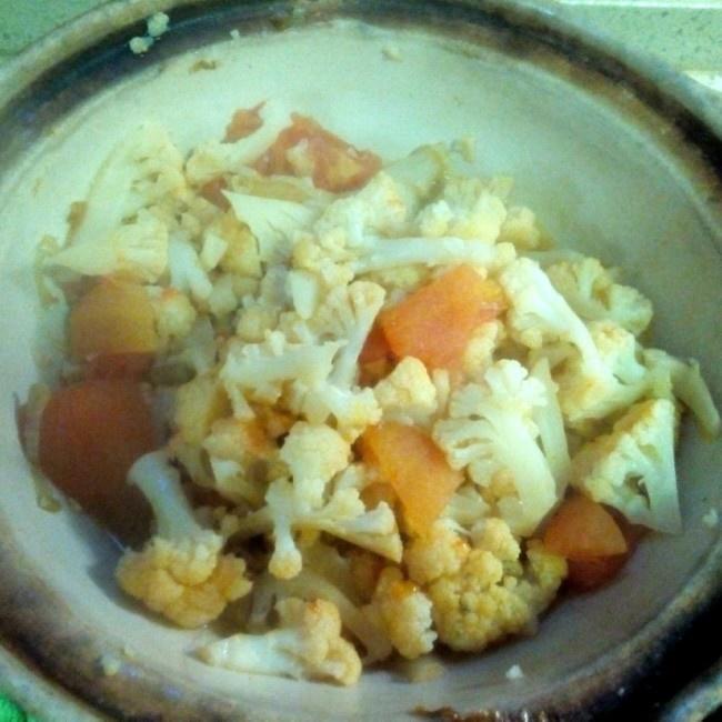 砂锅焖菜花的做法