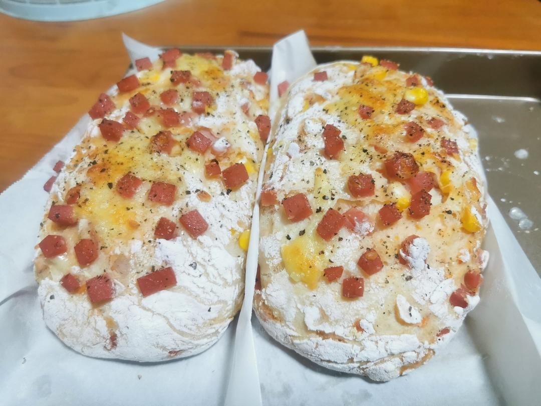 免揉面的全麦恰巴塔扭扭棒