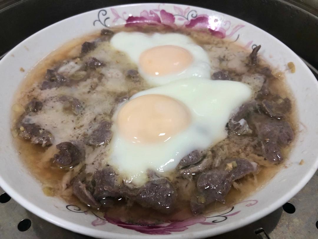 猪心蒸蛋