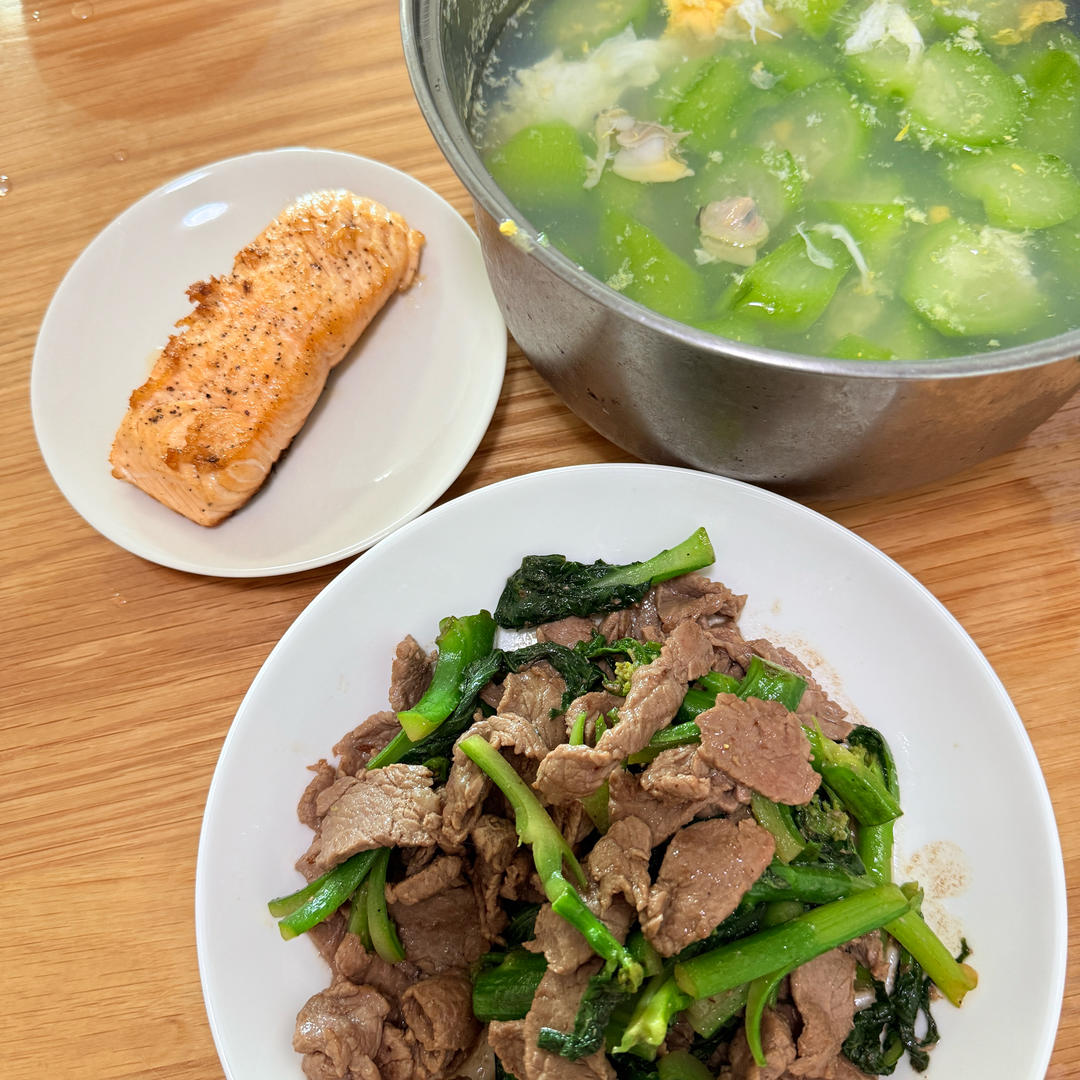 芥兰炒牛肉