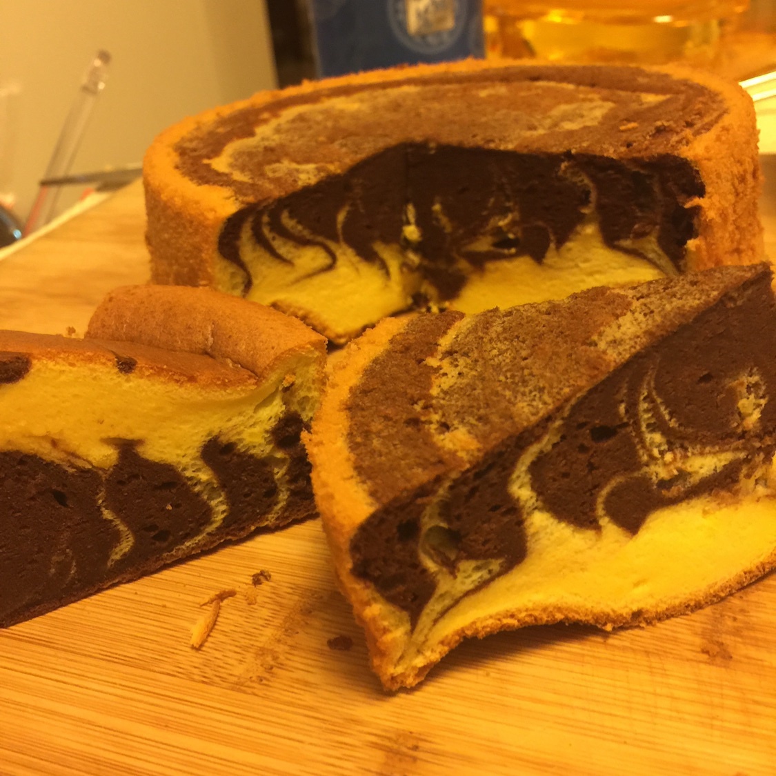 斑马纹戚风蛋糕୧(⑅˃◡˂⑅)୨的做法