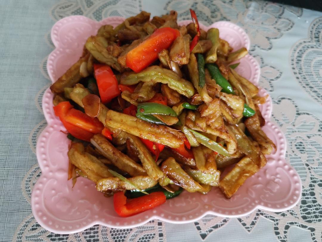 鱼香茄条简易版