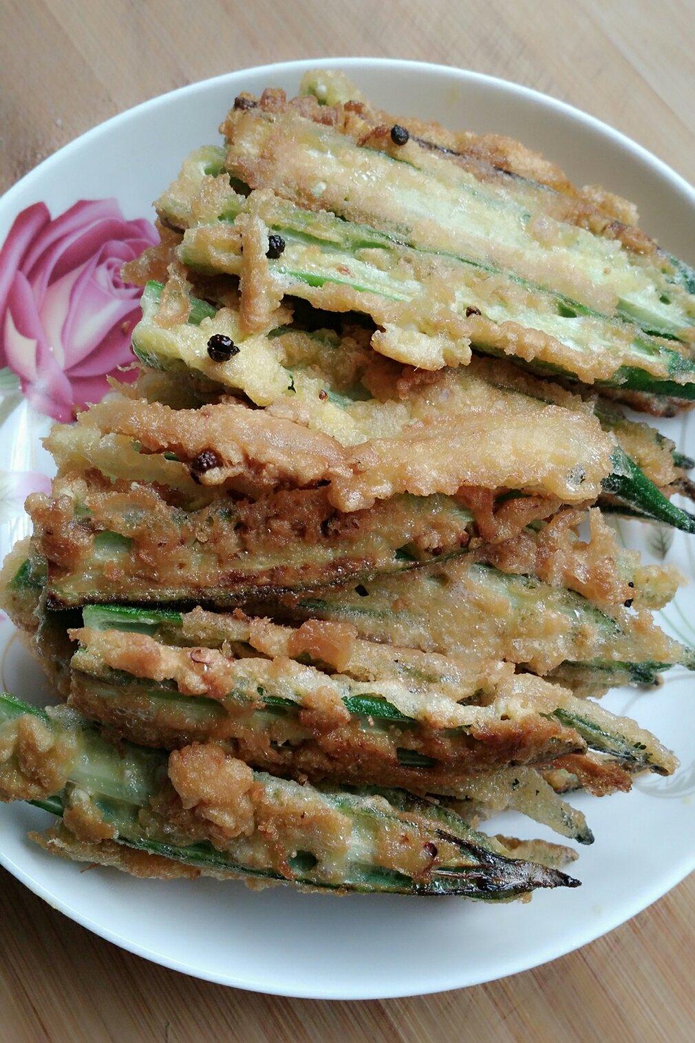 美丽呢阿丽姐做的香炸秋葵