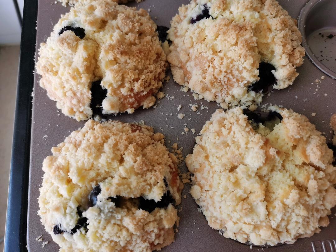 蓝莓酥粒玛芬（淡奶油版）