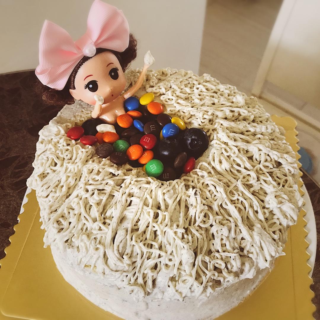 详细步骤制作泡泡浴娃娃蛋糕