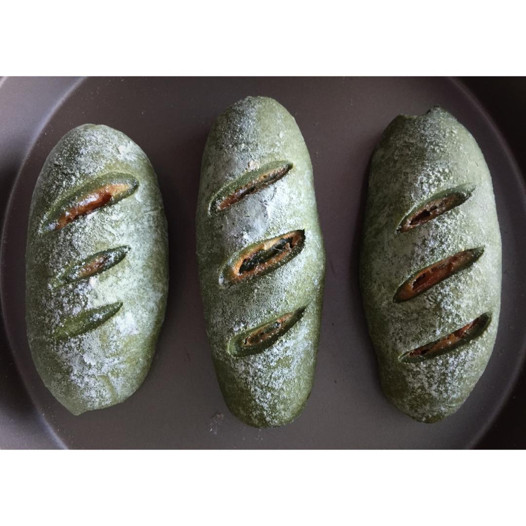 抹茶软欧包