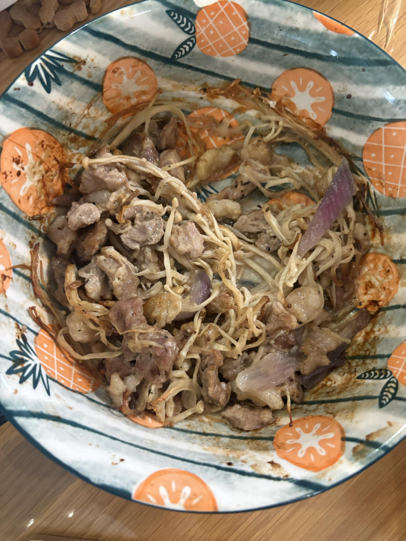 金针菇烤牛肉烤箱版（不辣，适合儿童）