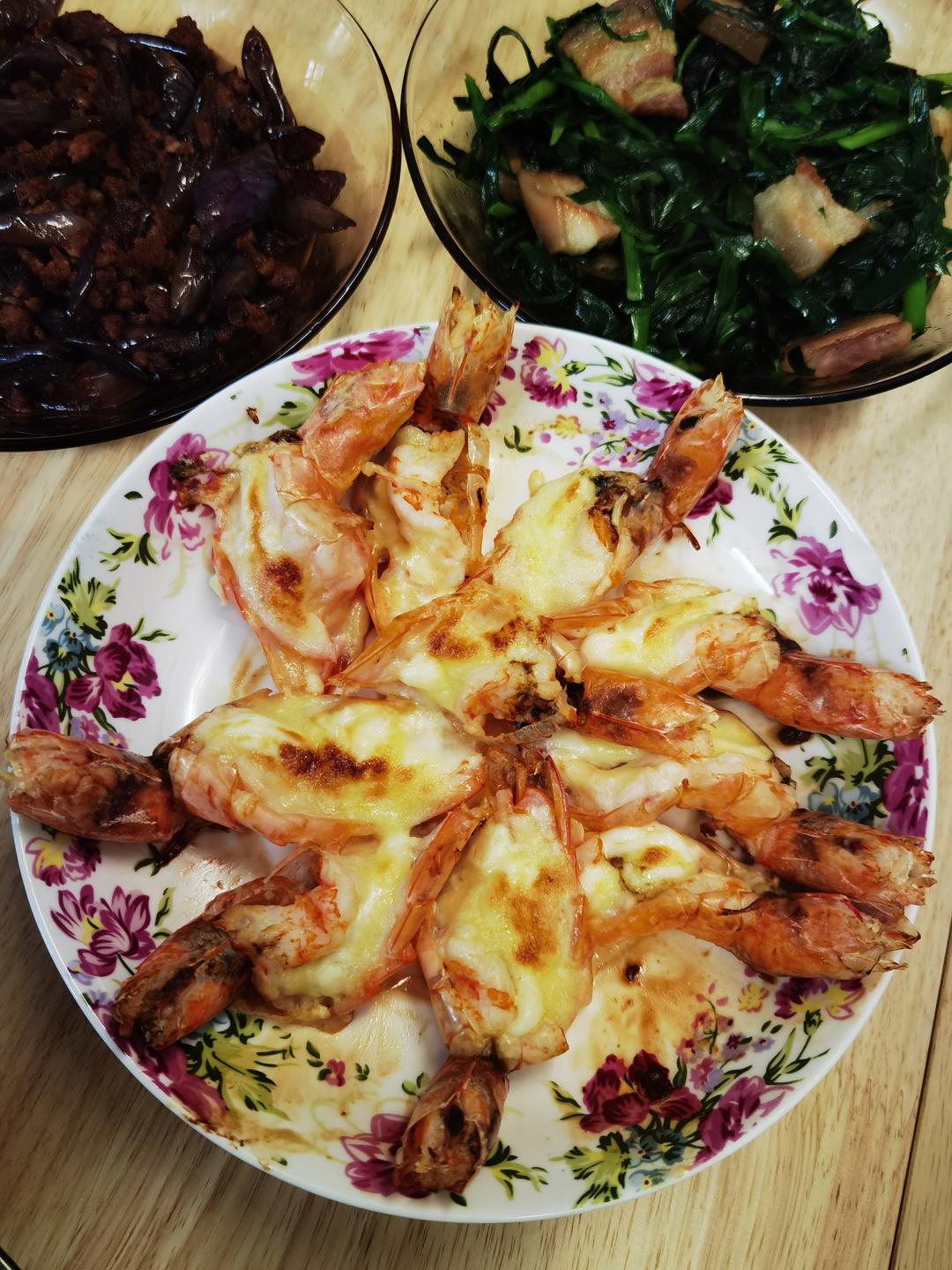 私藏满满芝士沙拉烤（焗）虾