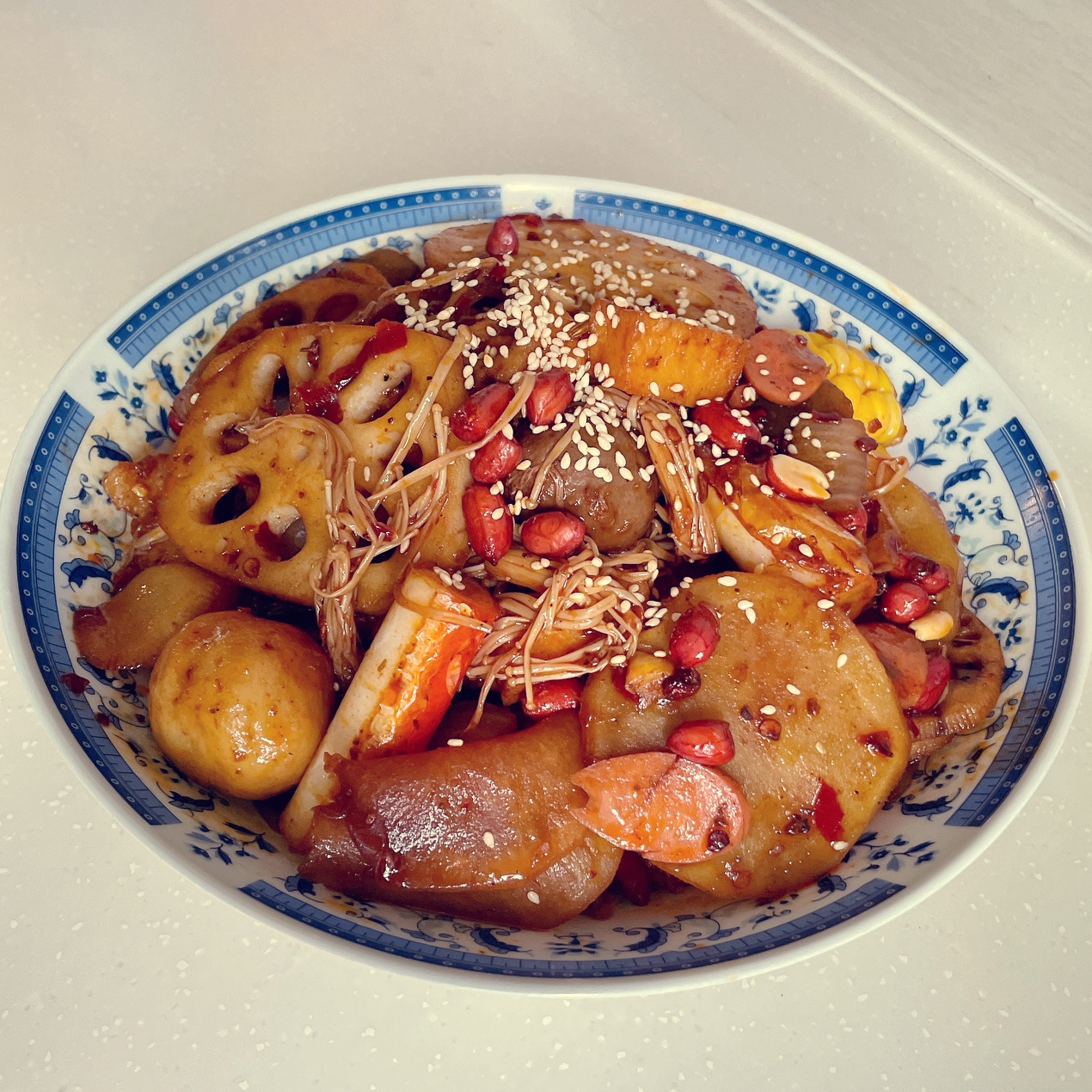 🌶️麻辣香锅👪家庭简易版😋好好干饭的做法