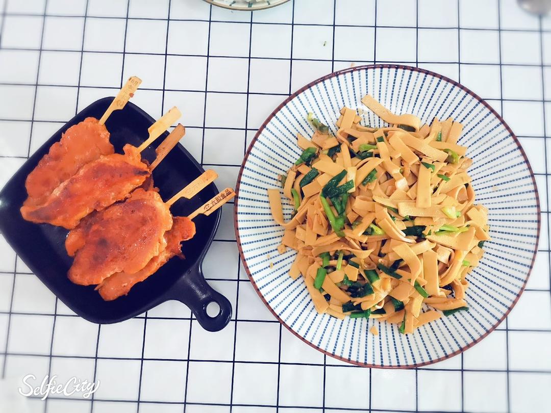 尖椒豆腐皮