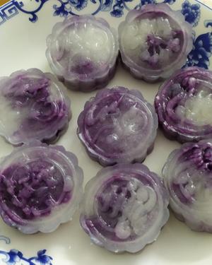 水晶紫薯糕的做法 步骤10