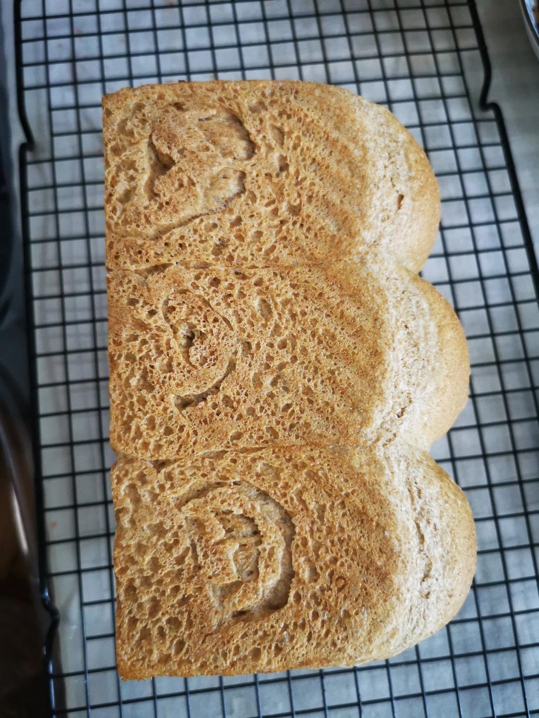 100%全麦吐司（无糖无油）