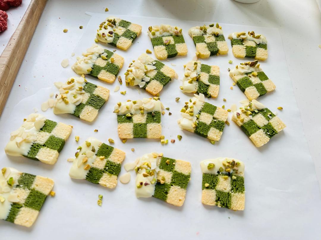 【自用】抹茶棋盘格曲奇