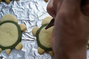 36个步骤图做超喜感的乌龟饼干的做法 步骤30