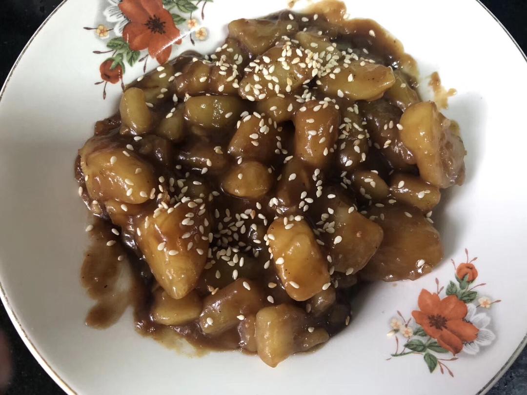 可乐土豆￨盘子都舔干净了