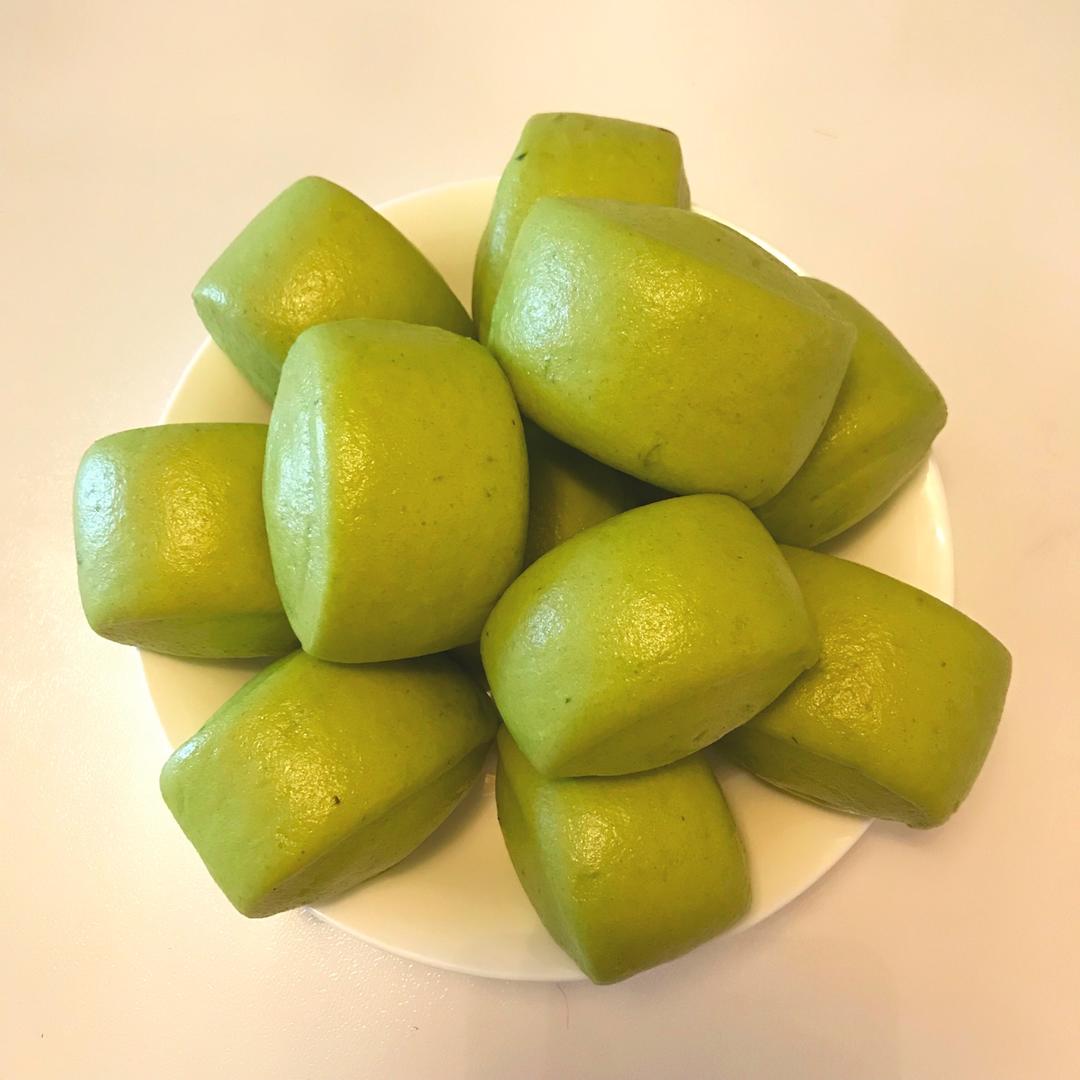 菠菜牛奶馒头