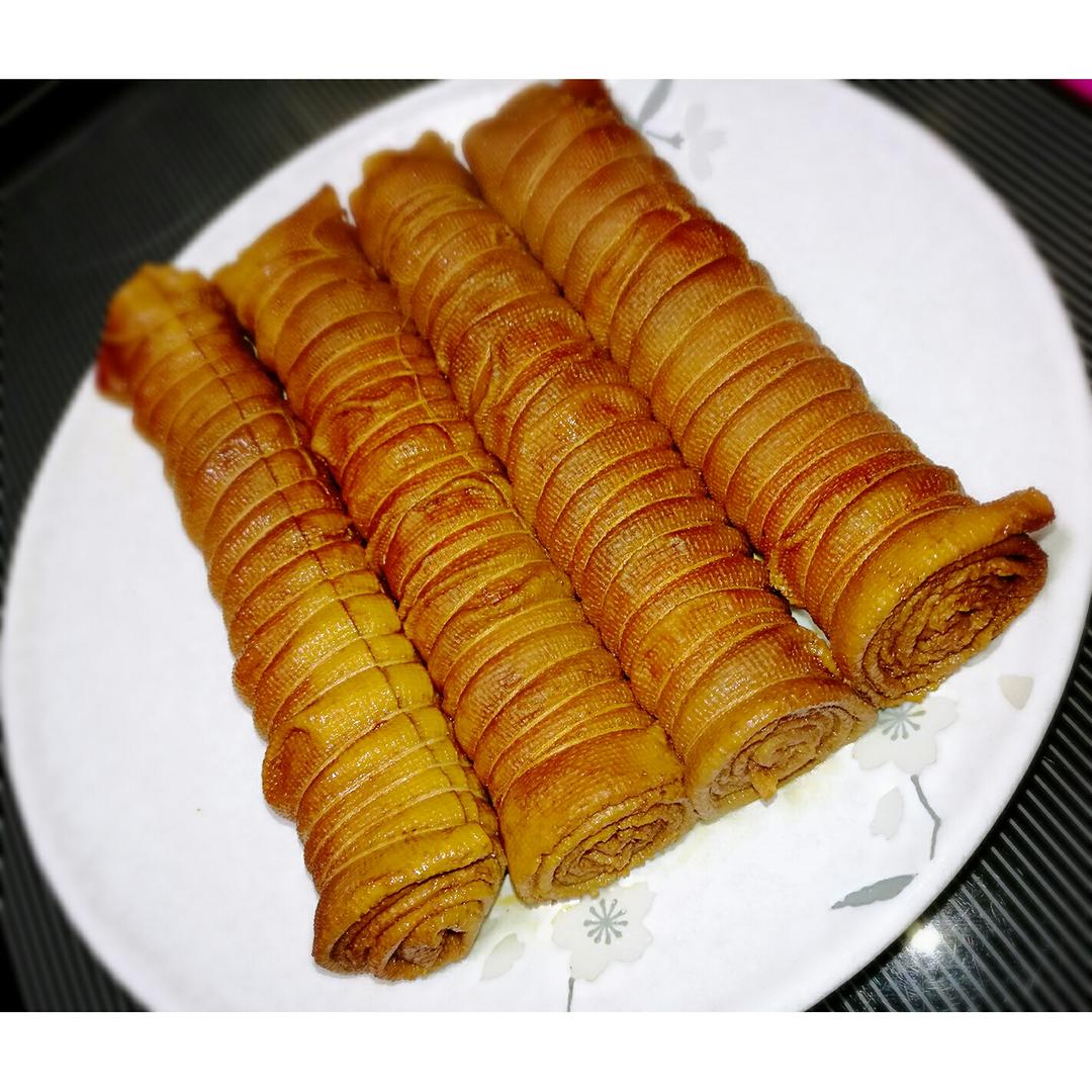 子非鱼cyz做的堂妈教你做香辣豆皮卷