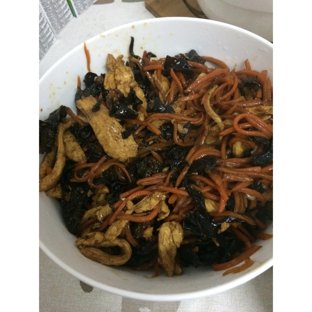 鱼香肉丝（鸡肉版）