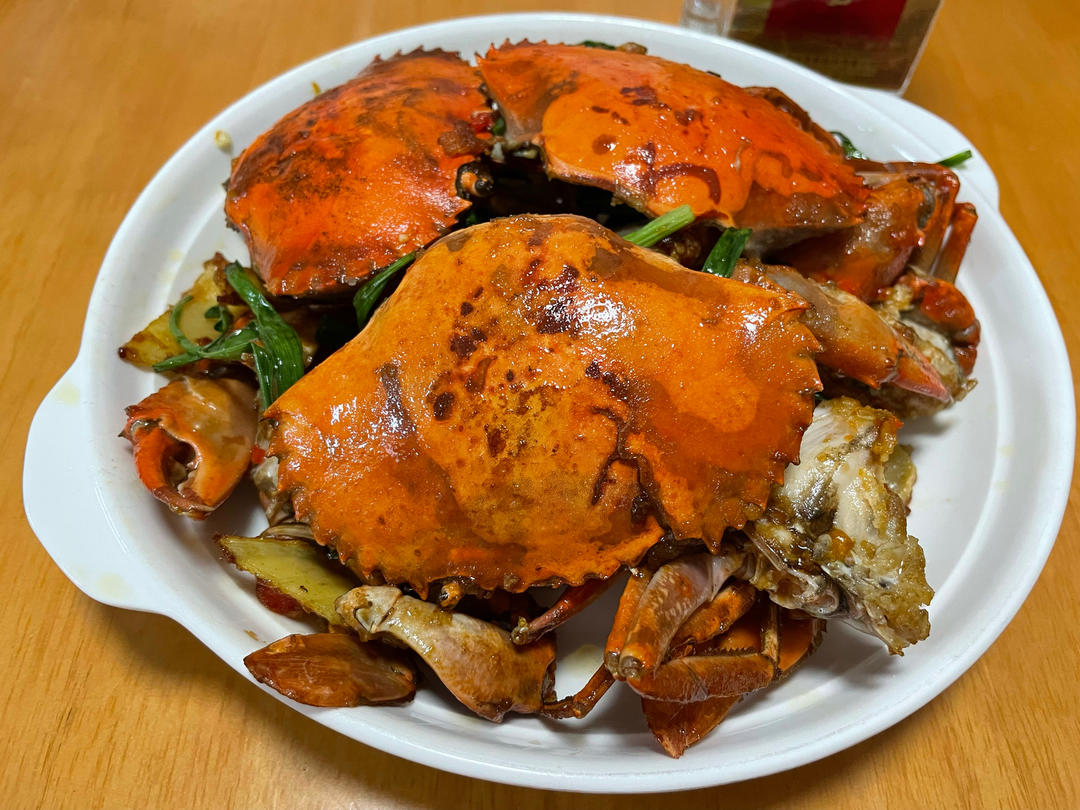 葱姜炒蟹 Fried Crabs