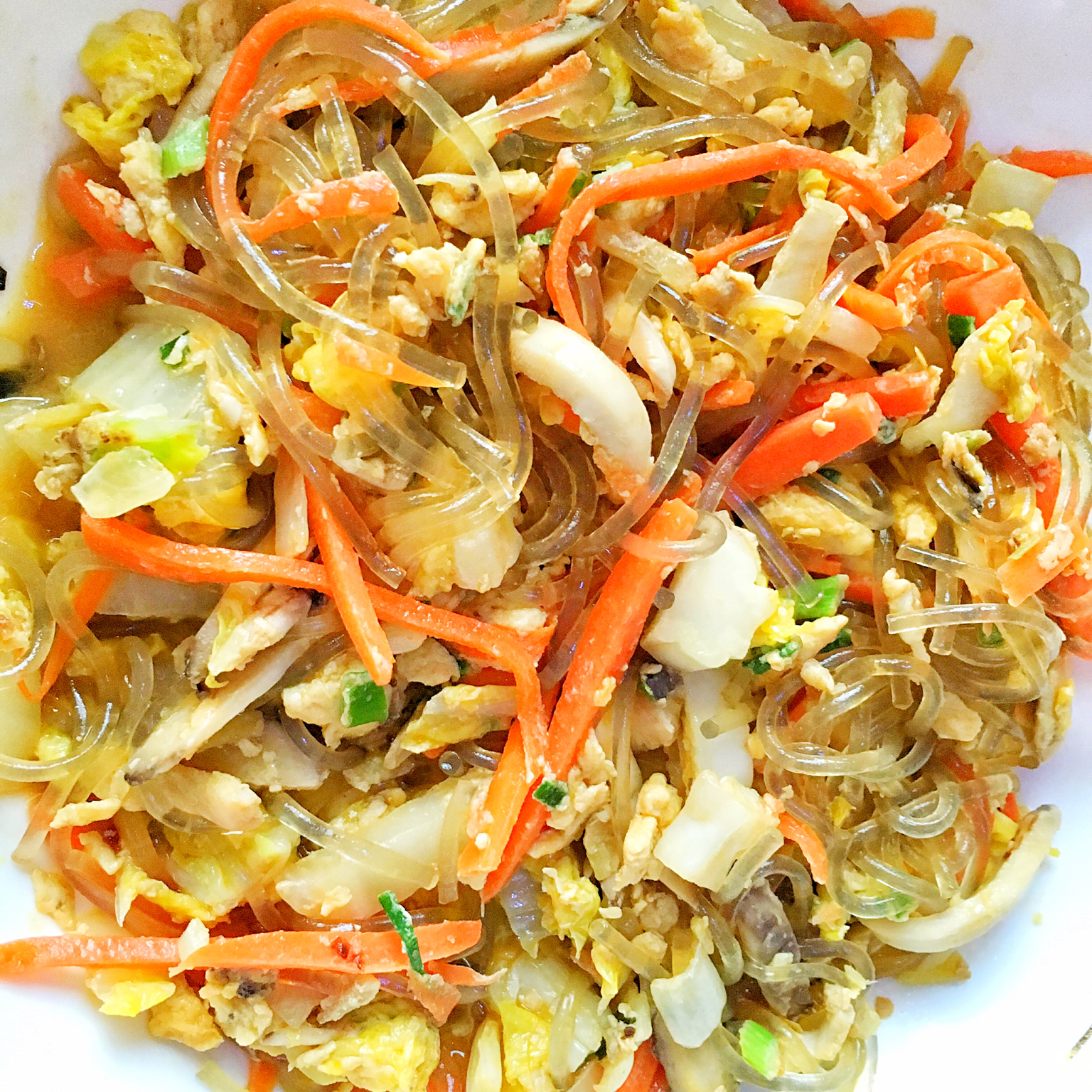 龙口粉丝炒包菜