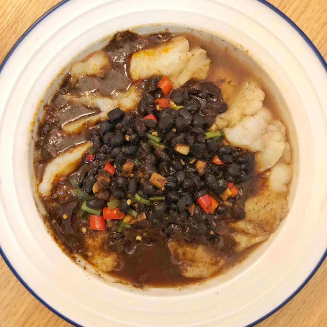 豆豉辣酱蒸鱼片