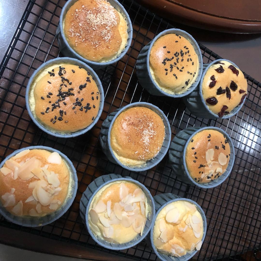 纸杯蛋糕 8寸戚风蛋糕的量