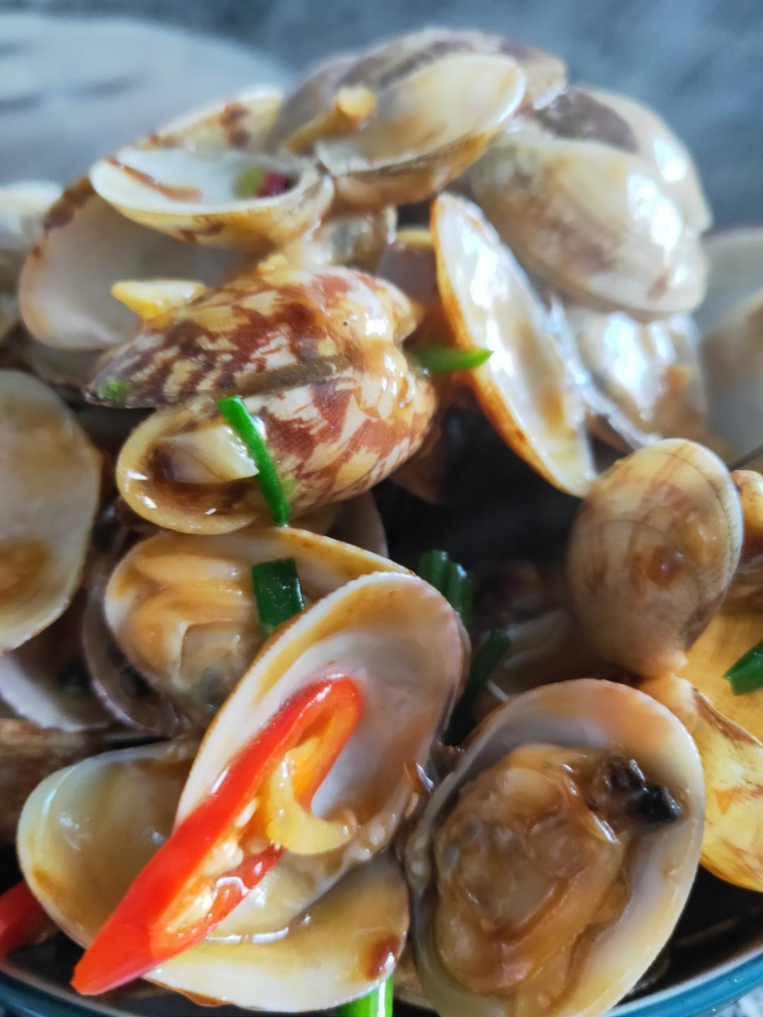 5分钟快手菜❗️秒杀路边摊爆炒花甲～好吃到爆