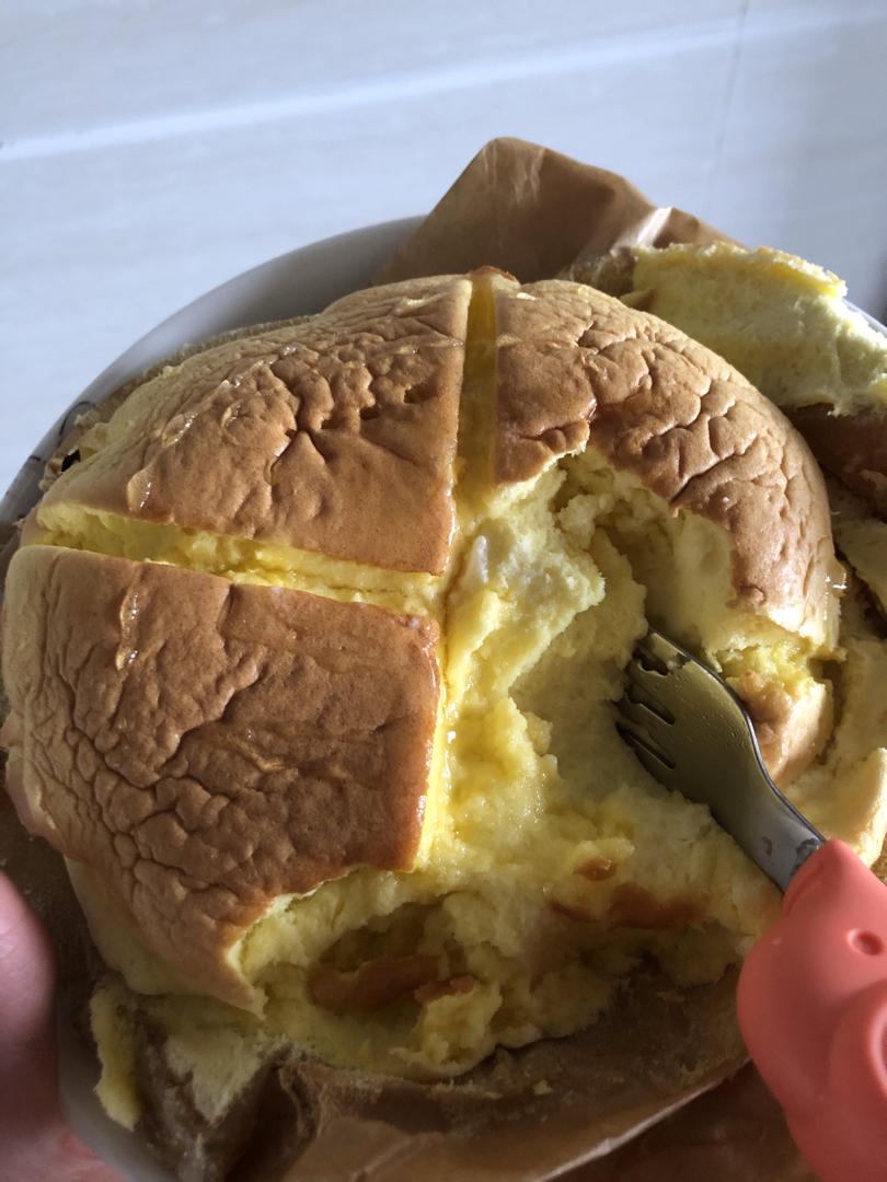 烤舒芙蕾🥞简单方便一次成功～口感绵密好吃😋