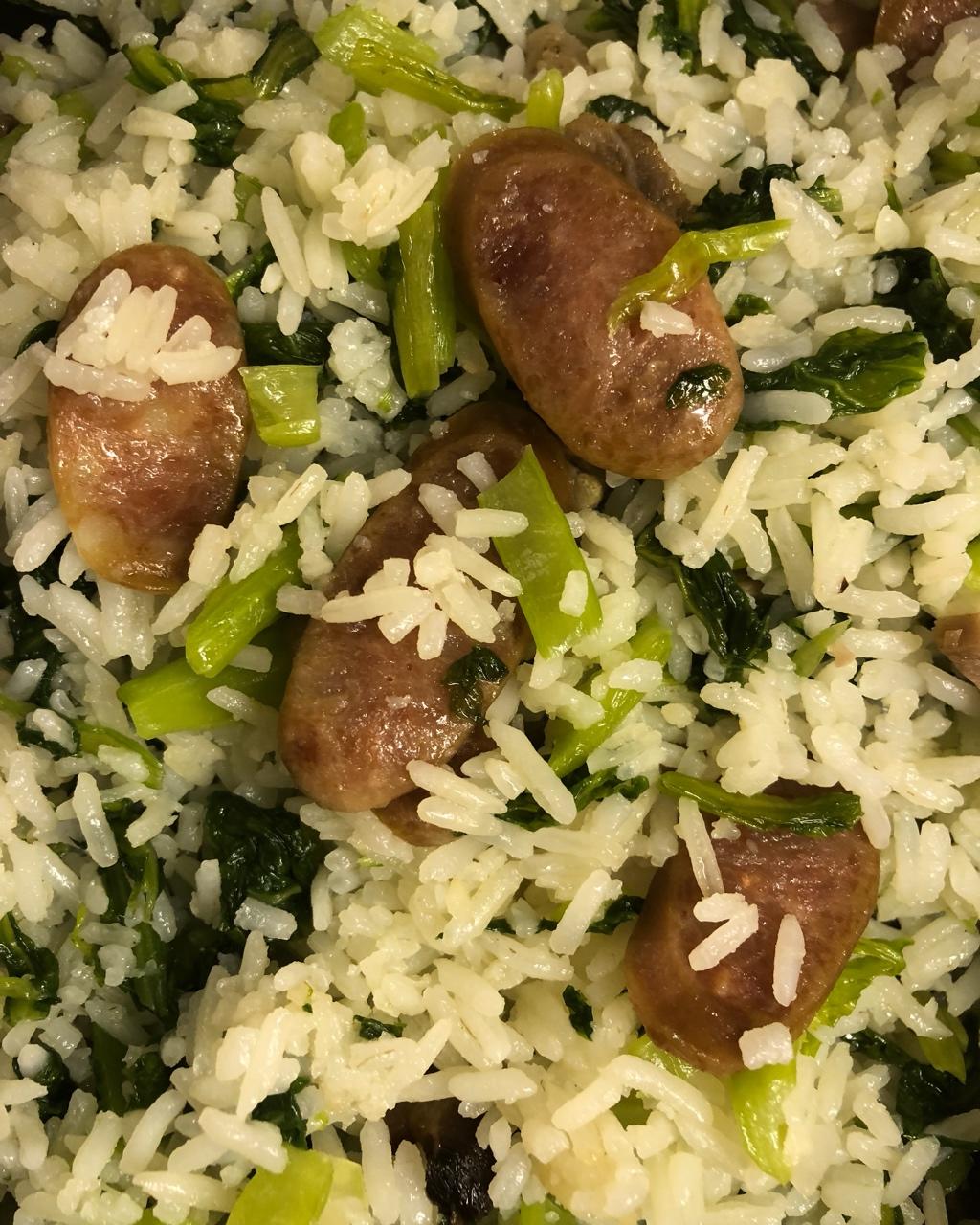 香肠青菜饭