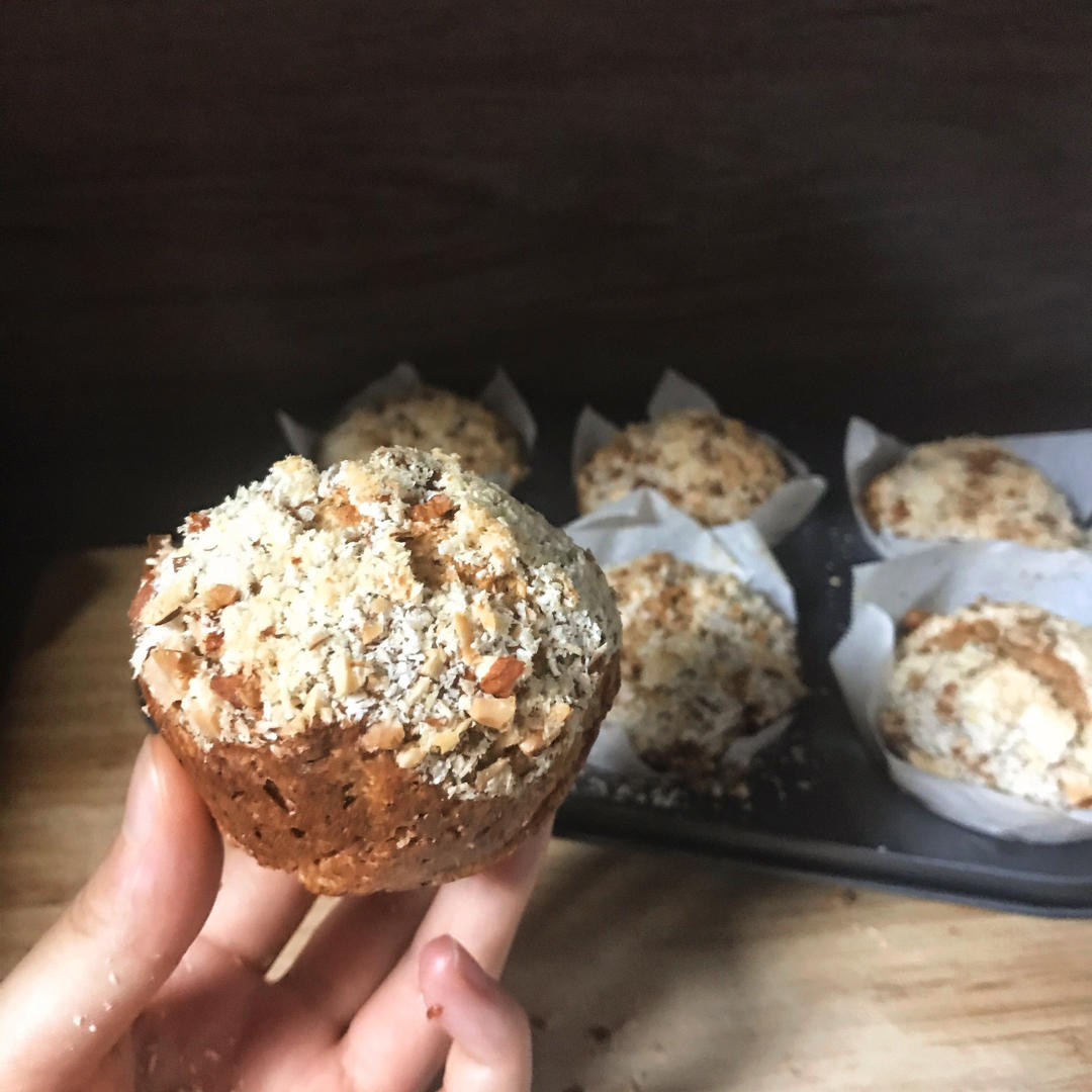 无糖椰蓉香蕉快手面包【健康主食】