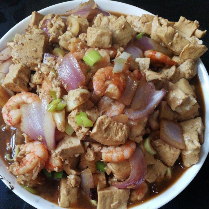 虾仁豆腐