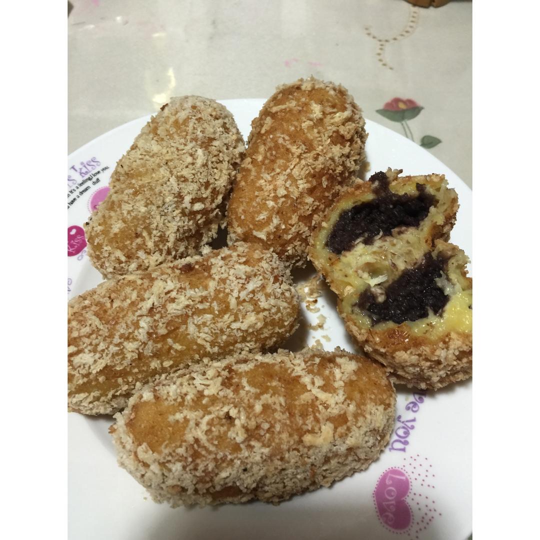 红薯糯米芝士派