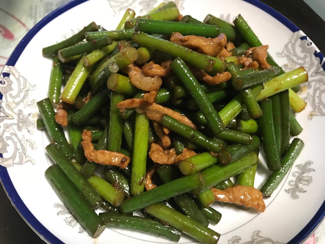 蒜薹炒肉丝