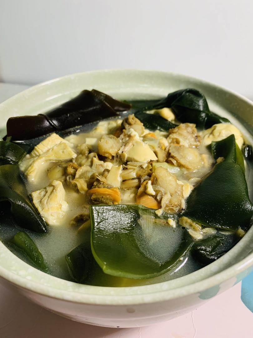 虾米海带豆腐汤