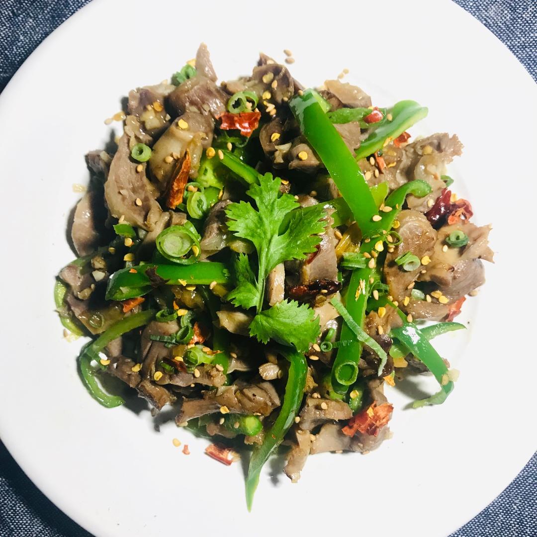 爆炒鸡胗