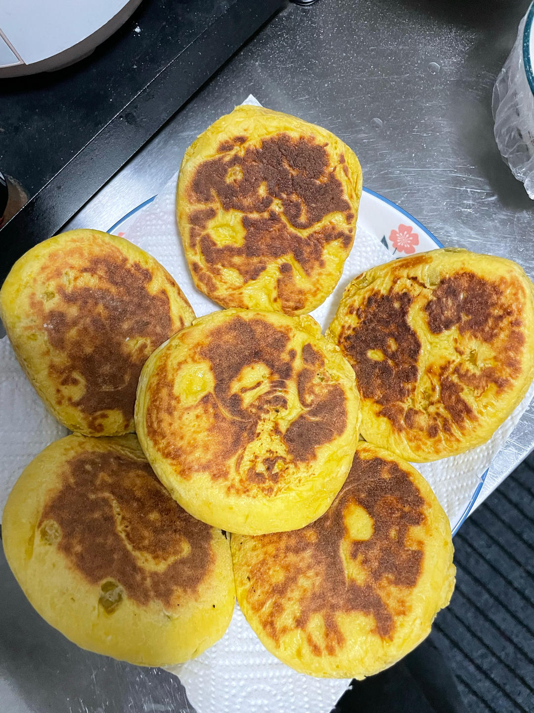 不加1滴水的南瓜发面饼