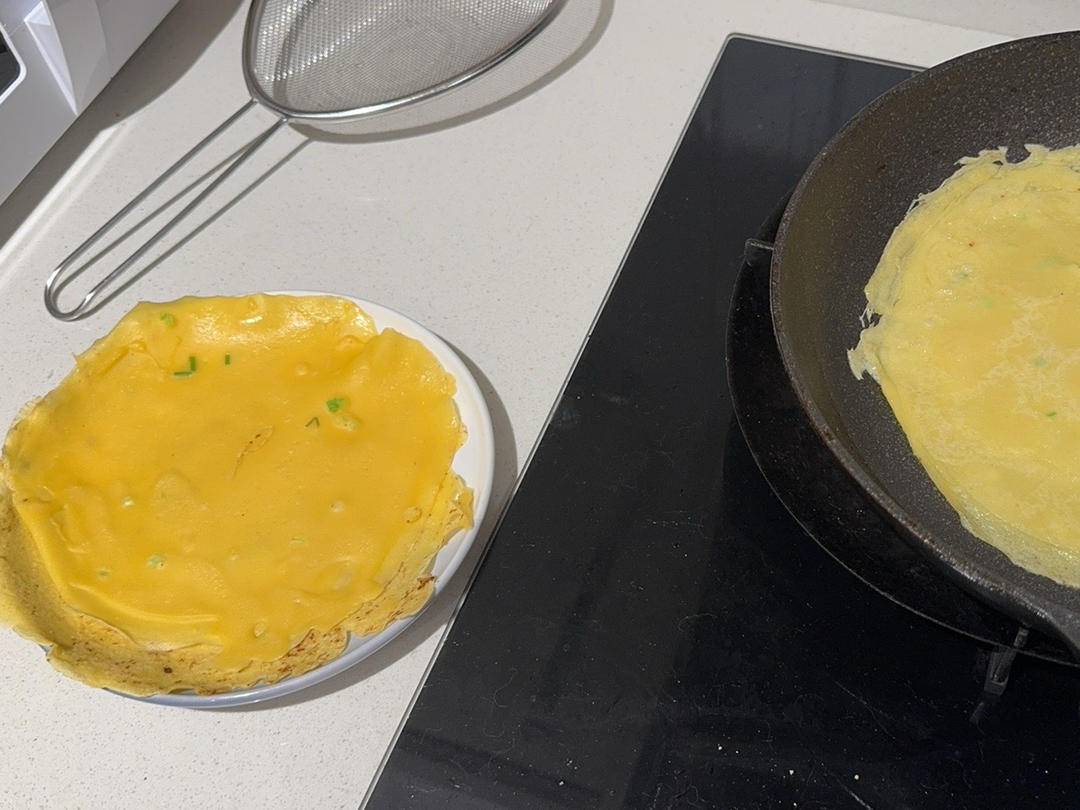 简单快手蔬菜鸡蛋煎饼