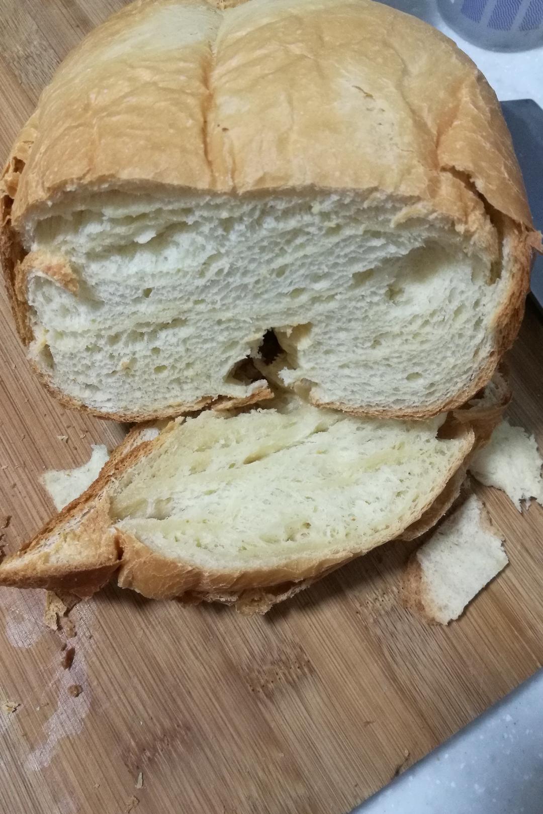 超级好吃的原味面包（面包机版）
