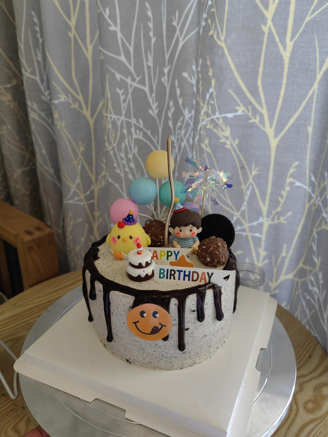 私房烘焙｜奥利奥淋面生日蛋糕
