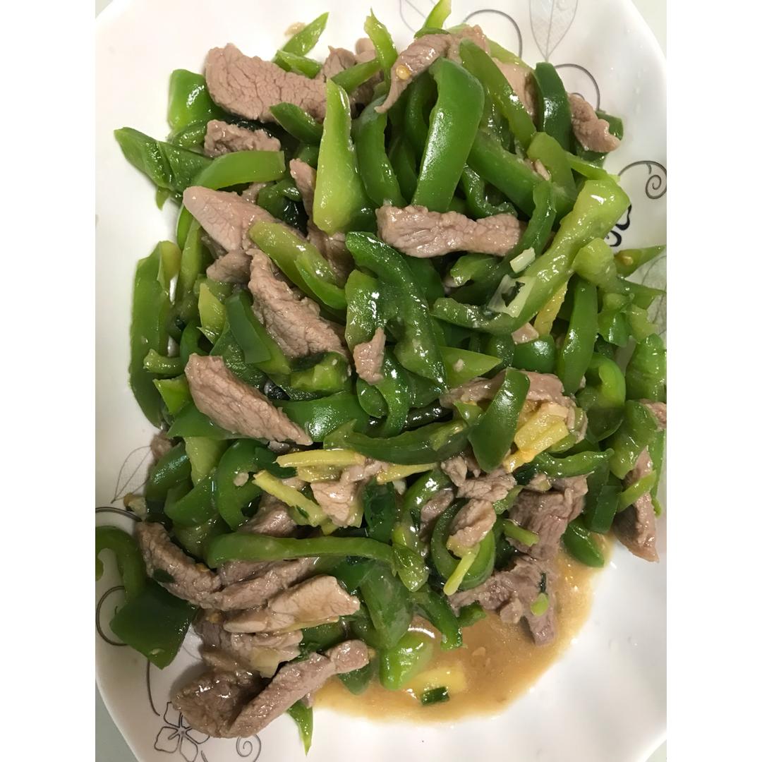 青椒炒肉丝