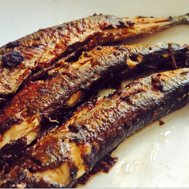 盐煎秋刀鱼