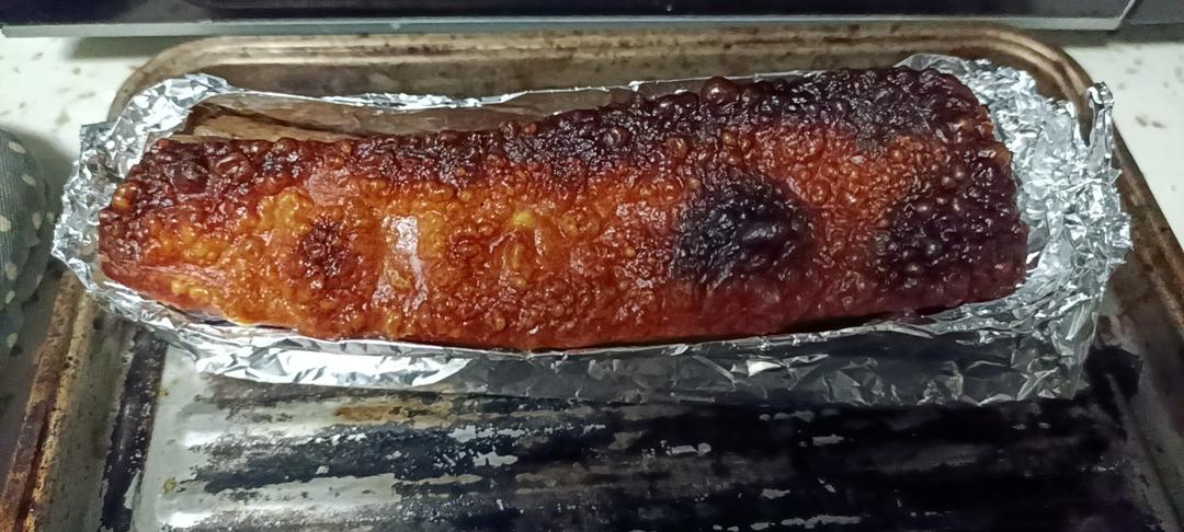 港式烧肉😋不用钻洞也可以烤出脆皮的烧肉💋